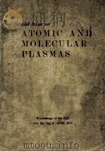 SPECIAL ISSUE ON ATOMIC AND MOLECULAR PLASMAS（ PDF版）