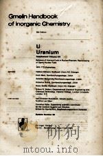 GMELIN HANDBOOK OF INORGANIC CHEMISTRY 8TH EDITION U URANIUM SUPPLEMENT VOLUME A 4 SYSTEM NUBER 55   1982  PDF电子版封面     