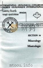 INTERNATIONAL GEOLOGICAL CONGRESS  CONGRES GEOLOGIQUE INTERNATIONAL TWENTY-FOURTH VINGT-QUATRIEME SE   1972  PDF电子版封面     