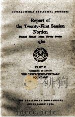 REPORT OF THE TWENTY-FIRST SESSION NORDEN 1960 PART III PRE-QUATERNARY ABSOLUTE AGE DETERMINATION   1960  PDF电子版封面     