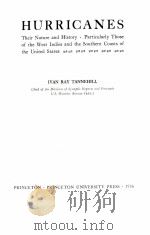 HURRICANES   1956  PDF电子版封面    IVAN RAY TANNEHILL 