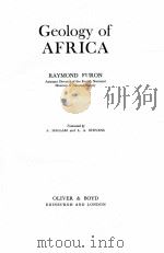 GEOLOGY OF AFRICA   1963  PDF电子版封面    A. HALLAM AND L. A. STEVENS 