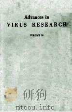ADVANCES IN VIRUS RESEARCH VOLUME 15（1969 PDF版）