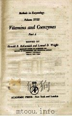 METHODS IN ENZYMOLOGY VOLUME XVIII VITAMINS AND COENZYMES PART A（1970 PDF版）