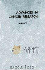ADVANCES IN CANCER RESEARCH VOLUME 13（1970 PDF版）