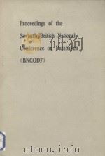 PROCEEDINGS OF THE SEVENTH BRITIDH NATIONSL CONFERENCE ON DATABASES(BNCOD7)（ PDF版）