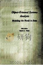 OBJECT-ORIENTED SYSTEMS ANALYSIS MODELING THE E ORLD IN DATA（ PDF版）