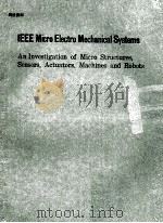 IEEEMICRO ELECTRO MECHANICAL SYSTEMS     PDF电子版封面     