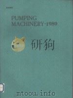PUMPING MACHINERY-1989     PDF电子版封面     