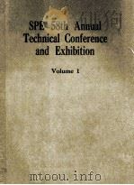 SPE 58TH ANNUAL TECHNICAL CONFERENCE AND EXHIBITION VOLUME 1     PDF电子版封面     