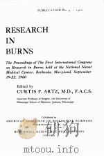 RESEARCH IN BURNS 1960     PDF电子版封面     