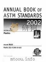 ANNUAL BOOK OF ASTM STANDARDS 2002     PDF电子版封面  0803132026   