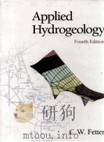 APPLIED HYDROGEOLOGY FOURTH EDITION     PDF电子版封面  0130882399   