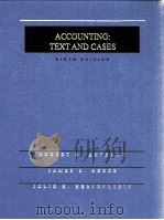 ACCOUNTING TEXT AND CASES     PDF电子版封面  0256123721   