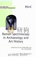 RAMAN SPECTROSCOPY IN ARCHAEOLOGY AND ART HISTORY     PDF电子版封面  0854045228   