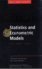 STATISTICS AND ECONMETRIC MODELS VOLUME TWO     PDF电子版封面  0521471621   