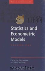 STATISTICS AND ECONMETRIC MODELS VOLUME ONE（ PDF版）