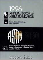 1996 ANNUALBOOK OF ASTMSTANDARDS VOLUME06.03     PDF电子版封面     