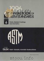 1996 ANNUALBOOK OF ASTMSTANDARDS VOLUME06.04     PDF电子版封面     