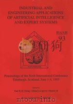 INDUSTRIAL AND ENGINEERING APPLICATIONS OF ARTIFICIAL INTELLIGENCE AND EXPERT SYSTEMS（ PDF版）