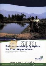 Recommendation Domains for Pond Aquaculture     PDF电子版封面     
