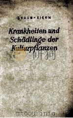 KRANKHEITEN UND SCHADLINGE DER KULTURPFLANZEN UND IHRE BEKAMPFUNG   1957  PDF电子版封面    DR. H. BRAUN AND DR. E. RIEHM 