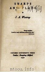 SHARPS AND FLATS   1940  PDF电子版封面    J. A. WESTRUP 