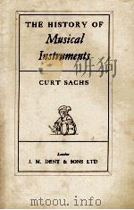 THE HISTORY OF MUSICAL INSTRUMENTS   1942  PDF电子版封面    CURT SACHS 