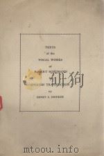 TEXTS OF THE VOCAL WORKS OF ROBERT SCHUMANN IN ENGLISH TRANSLATION   1947  PDF电子版封面    HENRY S. DRINKER 
