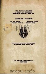 GERMAN FICTION   1917  PDF电子版封面    J. W. VON GOETHE 