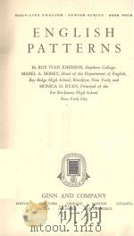 ENGLISH PATTERNS（1941 PDF版）