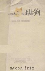 WRITTEN PRACTICE BOOK FOR TEACHERS   1959  PDF电子版封面    M. KHIL 