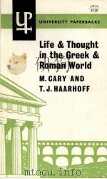 LIFE AND THOUGHT IN THE GREEK AND RIMAN WORLD     PDF电子版封面    M J CARY 
