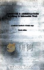 ACRINYMS AND ABBREIATIONS IN LIBRARY AND INFORMATION WORK     PDF电子版封面     