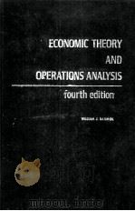 ECONOMIC THEORY AND OPERATIONS ANALYSIS     PDF电子版封面    WILLAM H BAUMOL 