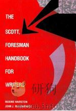 THE SCOTT FORESMAN HANDBOOK FOR WRITERS     PDF电子版封面    JUHN J RUSZKIEWICZ 