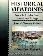 HISTORICAL VIEWPOINTS     PDF电子版封面  0673992012  JOHN A.GARRATY 