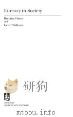 LITERACY IN SOCIETY   1996  PDF电子版封面  058221792X   