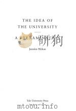 THE IDEA OF THE UNIVERSITY- A REEXAMINATION   1992  PDF电子版封面  0300057253   