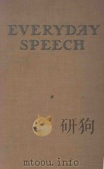 EVERYDAY SPEECH   1941  PDF电子版封面    HARLEY SMITH 等 