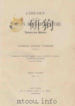 LIBRARY OF THE WORLD'S BEST LITERATURE THIRTY VOLUMES VOL.VI   1897  PDF电子版封面     