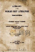 LIBRARY OF THE WORLD'S BEST LITERATURE THIRTY VOLUMES VOL.XXIV   1897  PDF电子版封面     