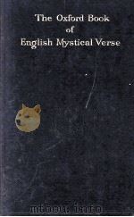 THE OXFORD BOOK OF ENGLISH MYSTICAL VERSE（1917 PDF版）