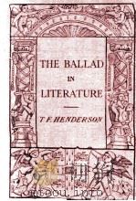 THE BALLAD IN LITERATURE（1912 PDF版）