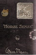 “HORSE SENSE” IN VERSES TENSE   1919  PDF电子版封面     