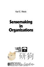 SENSEMAKING IN ORGANIZATIONS   1995  PDF电子版封面  080397177X  KARL E. WEICK 