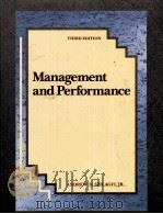 MANAGEMENT AND PERFORMANCE     PDF电子版封面     