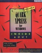 QUARKXPRESS FOR WINDOWS INSIDE AND OUT     PDF电子版封面     