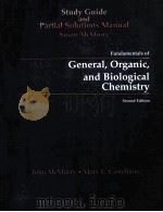 STUDY GUIDE AND PARTIAL SOLUTIONS MANUAL SUSAN MCMURRY GENERAL ORGANIC AND BIOLOGICAL CHEMISTRY（ PDF版）