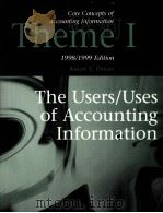 CORE CONCEPTS OF ACCOUNTING INFORMATION THEME I 1998/1999 EDITION     PDF电子版封面    KAREN V.PINCUS 